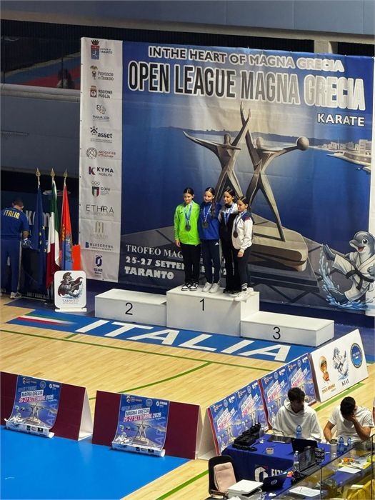 La premiazione del kumite